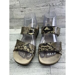 Mephisto‎ Air Relax Women's Snake Print Leather Comfort Sandals Sz 37 7